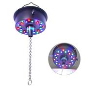 5 RPM - 9 RPM réglable miroir ball rotatif moteur avec 24 RGB LED lumière pour 4 6 8 12 "disco ball pour Party decor dj Band Bar night club KTV (non inclus) (alimenté par USB/alimenté par batterie)