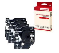5 Rubans Compatible pour 45803 / S0720830 19mm * 7m Noir Blanc Dymo LabelManager 300, 350, 350D, 360D, 400, 420P, 450, 450D, 450 du