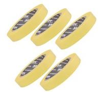 5 rubans de masquage - Peinture, vernis, rénovation - Jaune - 45x18mm - APP
