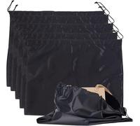 5 Sac De Rangement Poussière En Soie Noire De 16 X 20cm Sac Poussière En Tissu Satiné Avec Fermeture À Cordon Pochette De Rangement De Voyage Pour Sacs À Main Bandoulière Chaussures