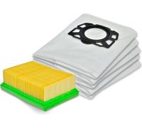 5 sacs à poussière + 1 filtre pour Kärcher 2.863-006.0 WD4 WD5 WD6 MV4 MV5 MV6 Type de sac à poussière KA 33 Filtre à plis plats 2.863-005.0