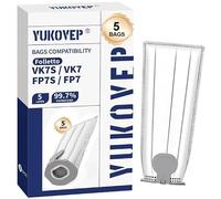 5 sacs Folletto compatibles Vk7s Vk7 Fp7s Fp7, filtre sacs accessoires