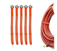 5 Sangle Serrage Caoutchouc avec Boucle - Sangles D'arrimage Caoutchouc - Sangle D'arrimage pour Sécuriser, Fixer, Relier Et Serrer