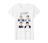 5 Seconds of Summer - Photo Scribble T-Shirt, Femme, Blanc, XL