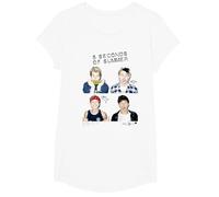 5 Seconds of Summer - Photo Scribble T-Shirt, Fille, Blanc, M
