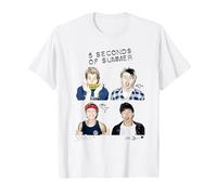 5 Seconds of Summer - Photo Scribble T-Shirt, Homme, Blanc, XXL