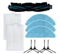 5 serpillères série L 707 en nylon + plastique + microfibre + papier filtre (A)