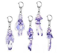5 Set Porte Clés Project Sekais 25 Clock Musique Jeu Figurine YoisakiKanade Mizukis Cosplay Accessoires Mignon Acrylique Keychain Project Sekais Merch