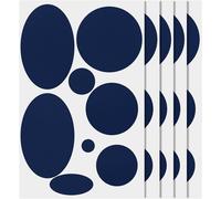 5 Sheets/40pcs Down Jacket Repair Patches,8 Sizes Nylon Self Adhesive Repair Tape For Coats,Down Jackets,Tents,Sleeping Bags (Navy Blue)