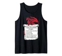 5 Signes Que Je suis Probablement Un Dragon Humour Débardeur