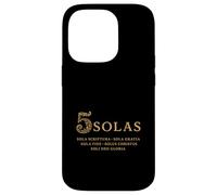 5 SOLAS - Cinq Solas de la Réforme Chrétienne - Vintage Coque pour iPhone 14 Pro
