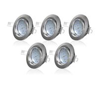 5 Spots LED plafond encastrables ultra-plats 5W orientable Lampe Plafonnier 230V