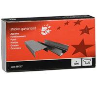 5 Star 581327 TM Agrafes 24/6, galvanisé - 1 pack de 1000