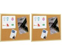 5 Star 607-1 Planche en liège cadre en bois 30 x 40 cm (Lot de 2)