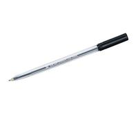 5 Star Lot de 50 Stylo bille Corps transparent Pointe moyenne 1,0 mm Trait 0,4 mm Noir