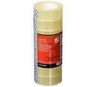 5 Star Ruban adhésif Transparent Déchirable à la main Polypropylène 40 microns 19 mm x 33 m Lot de 8