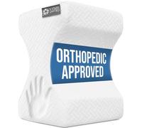 5 Star United Oreiller Genoux Mousse - Coussin Genoux pour Dormir - Soutien Ergonomique, soulage sciatique & Hanches, Housse antidérapante