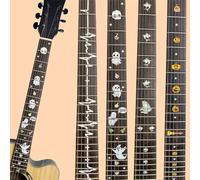 5 styles d'autocollants en plastique pour manche de guitare, compatibles avec guitares acoustiques électriques de 96,5 cm, 101,6 cm, 104,7 cm et 66 cm de diamètre (I)