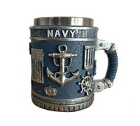 5 styles Vétérans Tasses décoratives en relief 3D Design pour les anciens combattants (forces maritimes) (Stye B)