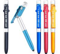 5 Stylos À Bille 4 En 1 Avec Stylet, Support Smartphone Et Lampe Led []
