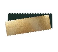 Lot de 5 supports - SCRAPCOOKING - Pour cakes & bûches - 30x10cm - Or/noir