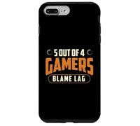 5 sur 4 Gamers Blame Lag - Jeu Amusant pour Les Joueurs Coque pour iPhone 7 Plus/8 Plus