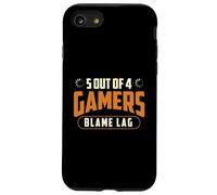 5 sur 4 Gamers Blame Lag - Jeu Amusant pour Les Joueurs Coque pour iPhone SE (2020) / 7/8