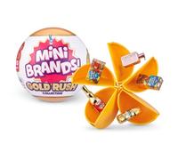 5 Surprise Mini Brands Gold Rush by ZURU Limited Edition Mystery Real Miniature Brands Collectible Toy Capsule, Small Toy for Kids, Girls, Teens, Adults