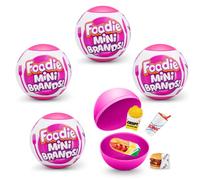 5 Surprise ZURU Mystery Capsule Lot de 4 Mini Figurines de Collection, Jouets de Restauration Rapide et Accessoires de Shopping, 3 Ans et Plus