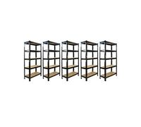 5 T-Rax En Acier Noir - 75 x 30 x 150cm - Capacité Totale de 3750Kg