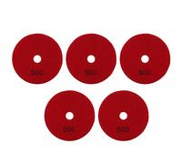 5 tampons de polissage humide en diamant de 4 po, kit de disques de meulage doux pour le marbre, le granit et la céramique, tampon de polissage en micro-poudre de diamant à liaison (Disque abrasif à