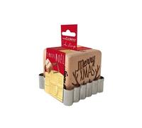 ScrapCooking Tampon pâtisserie en bois 5138 – Noël et découpoir cube 5 faces gravées, argent