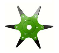 5 Teeth 180 Degrees Rotatable Sawtooth Lawn Mower Blade Brush Cutter Universal Accessories Garden Grass Trimmer Blades with Doub(Green)