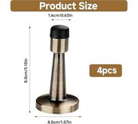 5 Têtes De Porte En Bronze Vert, Anti-Collision Murale Et Antidérapant, Accessoires De Butée De Porte Pratiques, Aux Salles De Bains Et À D'Autres Scènes.