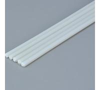 5 tiges rondes solides en ABS for la fabrication de tubes en plastique de 250 mm de long for projets de bricolage(5 * 250mm)