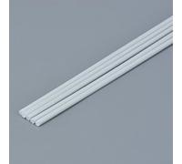 5 tiges rondes solides en ABS for la fabrication de tubes en plastique de 250 mm de long for projets de bricolage(3 * 250mm)