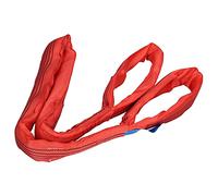 5 Ton Lifting Sling | 90mm Wide PES Hoist Strap for Heavy Loads | Soft Webbing Sling for Transportation/Machinery/Construction | 6:1 Working Load Limit, Red (hm（13.12ft）)