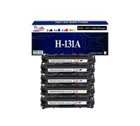5 Toner compatible type remplace HP CF210x, CF211A, CF212A, CF213A, HP 131 - T3AZUR