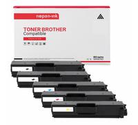 5 Toner pour Brother TN 910 Black x2 + Cyan + Magenta + Jaune BK:9000 CMY:9000 Pages avec Brother L-L9310CDW L9310CDWT L9310CDWTT, MFC-L9570CDW L9570CDWT
