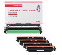 5 Toner pour CANON 029 + EP729 Black Cyan Magenta Yellow Tambour + Toners 14000 Pages avec Canon LBP 7010C Canon LBP 7018C.