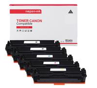 5 Toner pour CANON 045 BK (CF400X) x2 + 045 C (CF401X) + 045 Y (CF403X) + 045 M (CF402X) Black x2 + Cyan + Magenta + Jaune BK:2800 CMY:2300 Pages avec Canon i-SENSYS LBP-610 Series Canon i-SENSYS LBP-