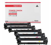 5 Toner pour HP CB540A (x2) + CB541A 125A + CB543A + CB542A Black x2 + Cyan + Magenta + Jaune BK:2200 CMY:1400 Pages avec P LaserJet Pro 200 color M251n P LaserJet Pro 200 color M251nw P LaserJet Pro