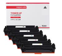 5 Toner pour HP CF400X (x2) + CF401X + CF403X + CF402X Black x2 + Cyan + Magenta + Jaune BK:2800 CMY:2300 Pages avec P Color LaserJet Pro M252dw P Color LaserJet Pro M252n P Color LaserJet Pro MFP M27