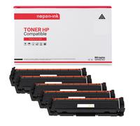 5 Toner pour HP CF410X (x2) + CF411X + CF413X + CF412X Black x2 + Cyan + Magenta + Jaune BK:6500 CMY:5000 Pages avec P Color LaserJet Pro M452dw P Color LaserJet Pro MFP M477fnw P Color LaserJet Pro M