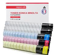 TONER TN-216 A11G151 (x2) + A11G451 + A11G351 + A11G251 Noir (x2) + Cyan + Magenta + Jaune x 5 Compatible pour KONICA MINOLTA-NOPAN-INK Konica Minolta Bizhub C220, 280