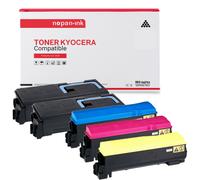 5 Toner pour KYOCERA TK540K Black x2 + Cyan + Magenta + Jaune BK:5000 CMY:4000 Pages avec Kyocera FS-C 5100 DN