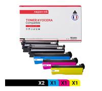 TONER TK560K TK560K Noir x2 + Cyan + Magenta + Jaune x 5 Compatible pour KYOCERA- Kyocera ECOSYS P 6030 cdn Kyocera FS-C 5300 DN Kyocera FS-C 5300