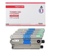 5 Toner pour OKI 44469803 Black x2 + Cyan + Magenta + Jaune BK:3500 CMY:2000 Pages avec OKI C 310 DN OKI C 330 DN OKI C 331 DN OKI C 510 DN OKI C 511 DN OKI C 530 DN OKI C 531 DN OKI MC 351 DN OKI MC