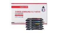 5 Toner pour SAMSUNG CLT-K4072S ELS (x2) + CLT-C4072S ELS + CLT-M4072S ELS + CLT-Y4072S ELS Black x2 + Cyan + Magenta + Jaune BK:1500 CMY:1000 Pages avec Samsung CLP-320 Samsung CLP-320 N Samsung CLP-