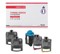 5 Toner pour XEROX 106R01274 Black x2 + Cyan + Magenta + Jaune BK:2000 CMY:1000 Pages avec Xerox Paser 6110 6110B 6110N 6110 MFP Xerox Pase 6220 6220MFP S